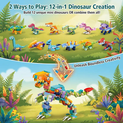 QMEAKMONY 12-in-1 Number & Mech Warrior Building Blocks Set, STEM Educational Kit with Digital Transformation & Giant Robot Combo, Creative Construction Toy for Enthusiasts