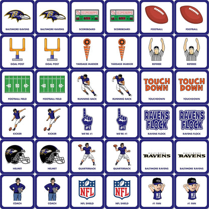 MasterPieces Sports Games - NFL Matching Game - Game for Kids and Family - Laugh and Learn