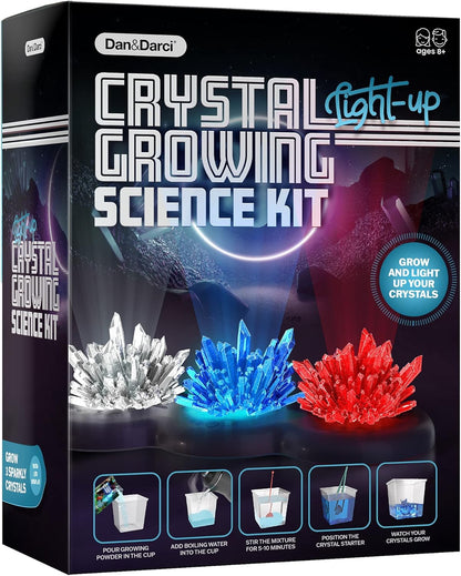 Crystal Growing Kit for Kids - Science Experiments for Boys and Girls Ages 6-12 Year Old Girl Gifts - Boy Toys STEM Crafts Activities, DIY Projects - Gift for Kids Age 6 7 8 9 10 11 12