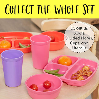 ECR4Kids My First Meal Pal Drinking Cups, Kids Plastic Tableware, Stackable And Dishwasher Safe, Stackable Tumblers For Baby, Toddler And Child Feeding, 3-Pack - Tropical