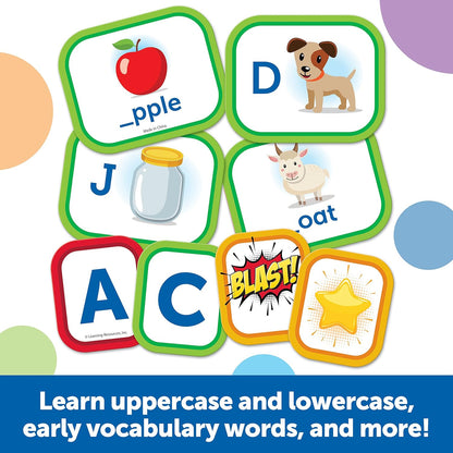 Learning Resources Alphablasters Letter and Spelling Game - 85 Pieces, Ages 4 and Up Toddler Preschool Learning, Educational Indoor Games, Preschool Alphabet, Toddler Brain Games
