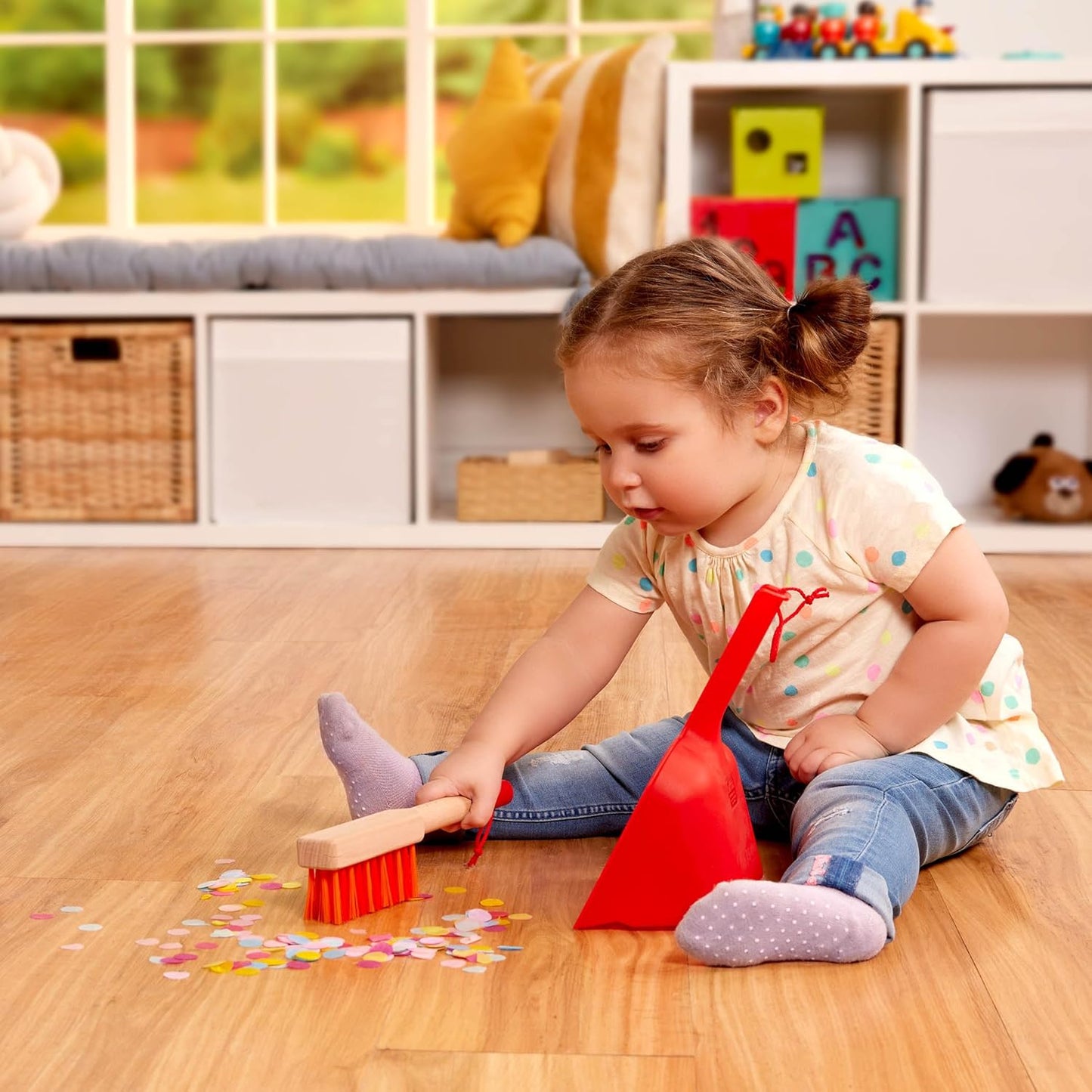 Battat – Play Circle – House Cleaning Set for Kids – Toy Vacuum – Hand Vacuum for Toddlers – Pretend Play – 3+ Years