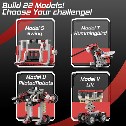 298 Pcs Technic-Parts-Set Axles-Gears-Pins-Beams-Bricks-Arms-Connectors-Wheels-Tires Compatible with Major Brand Building-Block MOC-Toy-Creations