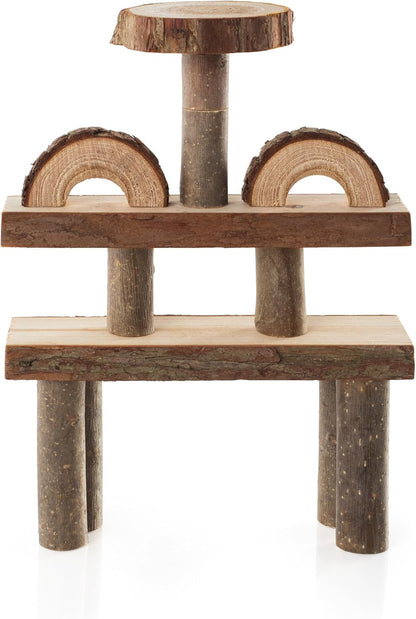 Guidecraft Branch Blocks - 36 Piece Kid's Natural Wooden Unit Building Set, Tree Block Stacking Sorting Toy for Toddlers