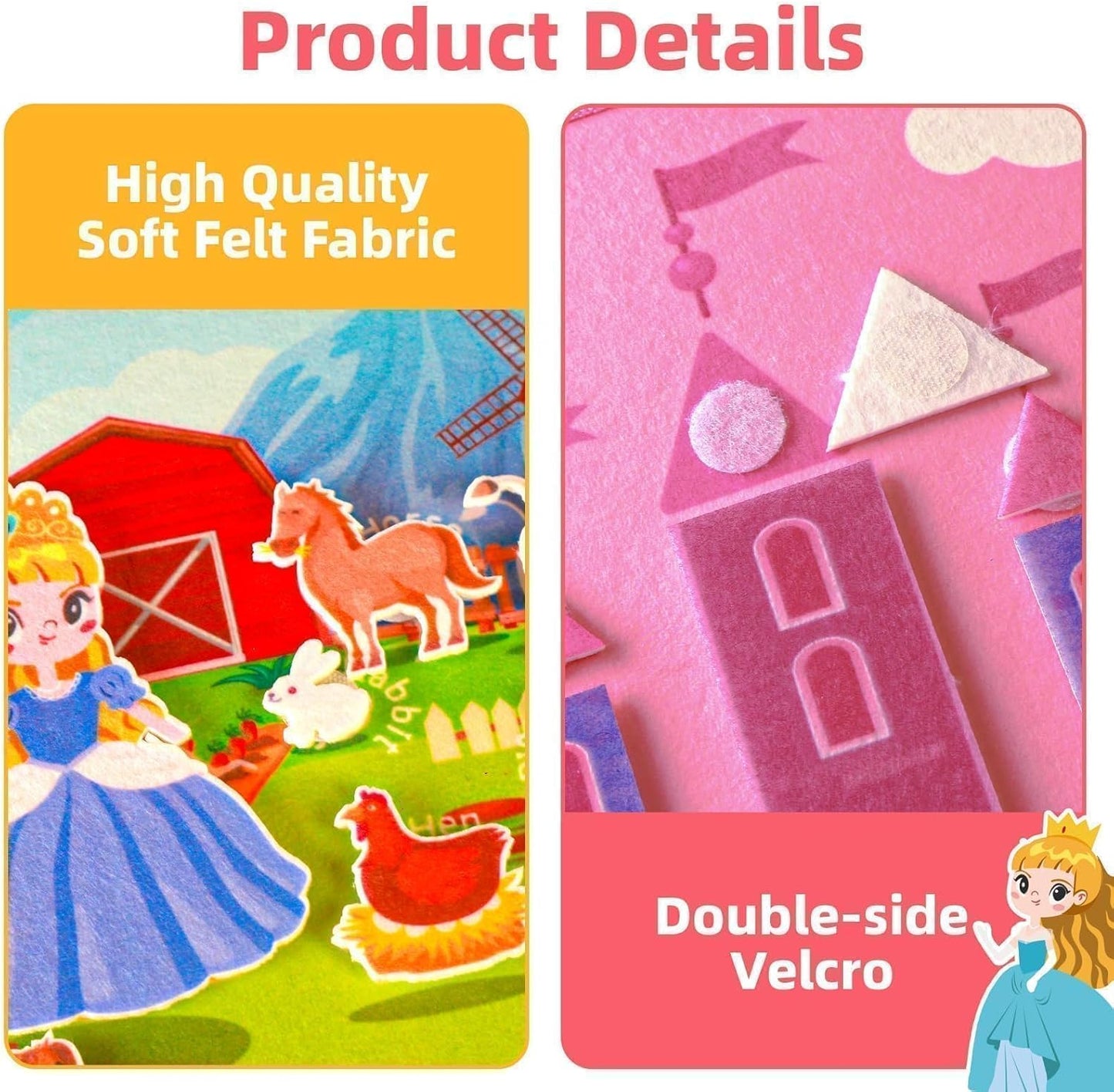 Montessori Busy Book for Toddlers 1 3, 19 in 1 Educational Learning Toys for Toddlers 2 4，Sensory Fine Motor Skills Activity Board for Girls Birthday Gifts,Busy Book Travel Toys