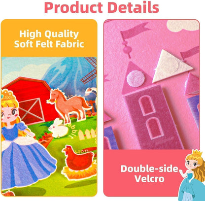 Montessori Busy Book for Toddlers 1 3, 19 in 1 Educational Learning Toys for Toddlers 2 4，Sensory Fine Motor Skills Activity Board for Girls Birthday Gifts,Busy Book Travel Toys