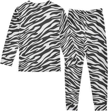 ALAZA Shark Starfish Palm Tree 2 Piece Pajama Set Long Sleeve Top and Pants Sleepwear Unisex - Colors A