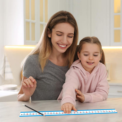 36 PCS Student Number Line, 0 to 30 Number Line Strips Dry Erase Surface Number Cognition, Counting, Sequencing, Color-Coded Even and Odd Numbers, Write on & Wipe Off for Classroom Use