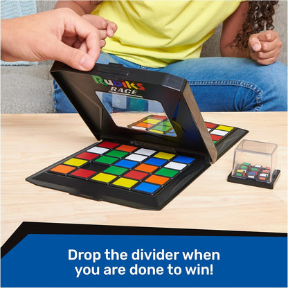Rubik’s Cube, Rubik's Race, Ace Edition, Classic Fast-Paced Puzzle Strategy Sequence Board Game, Problem-Solving Brain Teaser, Color-Matching Game, 2 Players, for Adults, Teens, Kids Ages 7 & Up