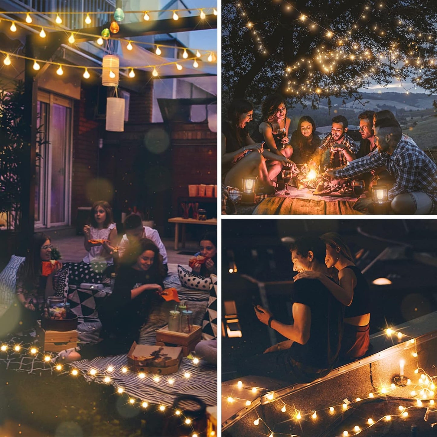 suddus String Lights for Bedroom, 66ft 200 Led Connectable Globe String Lights Indoor, Hanging Fairy Lights Plug in with Remote for Kids Room Dorm Classroom Outdoor Christmas Tree Decor, Warm White