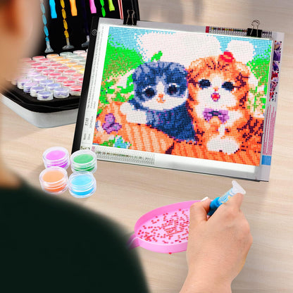 LitEnergy A4 LED Copy Board Light Tracing Box, Adjustable USB Power Artcraft LED Trace Light Pad for Tattoo Transferring, Drawing, Sketching, Animation, Stenciling, Diamond Art Painting Accessories