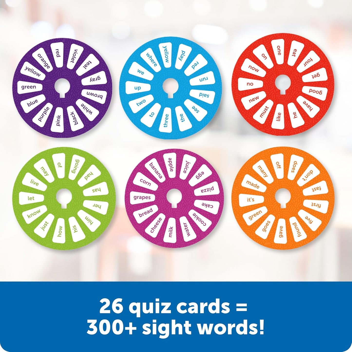 Learning Resources Skill Builders Letter Quiz Wheel, Alphabet Flash Cards, Reading Games, Sight Words Flash Cards Kindergarten, Ages 3 and Up