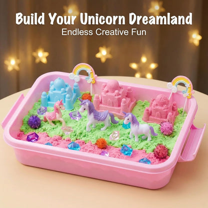 Carolart Mermaid Sensory Bin,Ocean Sensory Play Kit for Girls with Sensory Foam Beads and Storage bin, Ocean Sensory kit,Toddler Toys Ages 3 4 5 6 7 8