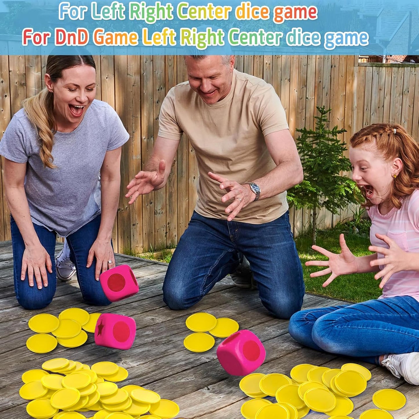 Coopay 500 Pieces Plastic Learning Counters Disks Bingo Chip Counting Discs Markers for Math Practice and Poker Chips Game Tokens Kids Reward, 1 Inch (Yellow)
