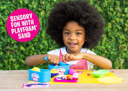 Educational Insights Playfoam Sand Sensory Set - Non-Toxic Play Sand Toys for Toddlers, Squishy Sensory Bin Filler for Home or Preschool Classroom, Moldable Crafting Compound, Kids Ages 3+