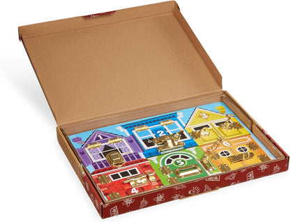 Melissa & Doug Latches Wooden Activity Board - Montessori Busy Board for Preschool Toys, Sensory Toys for Kids, Learning Resources for Ages 3+