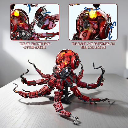 Mechanical Seahorse Building Set Steampunk Ocean Animal Model Kit Articulated Sea Creature Construction Toy Gift for Marine Life Enthusiasts for Adults Teens 1003 Pieces