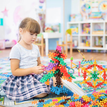 TOMYOU 200 Pieces Building Blocks Kids STEM Toys Educational Discs Sets Interlocking Solid Plastic for Preschool Boys and Girls Aged 3+, Safe Material Creativity
