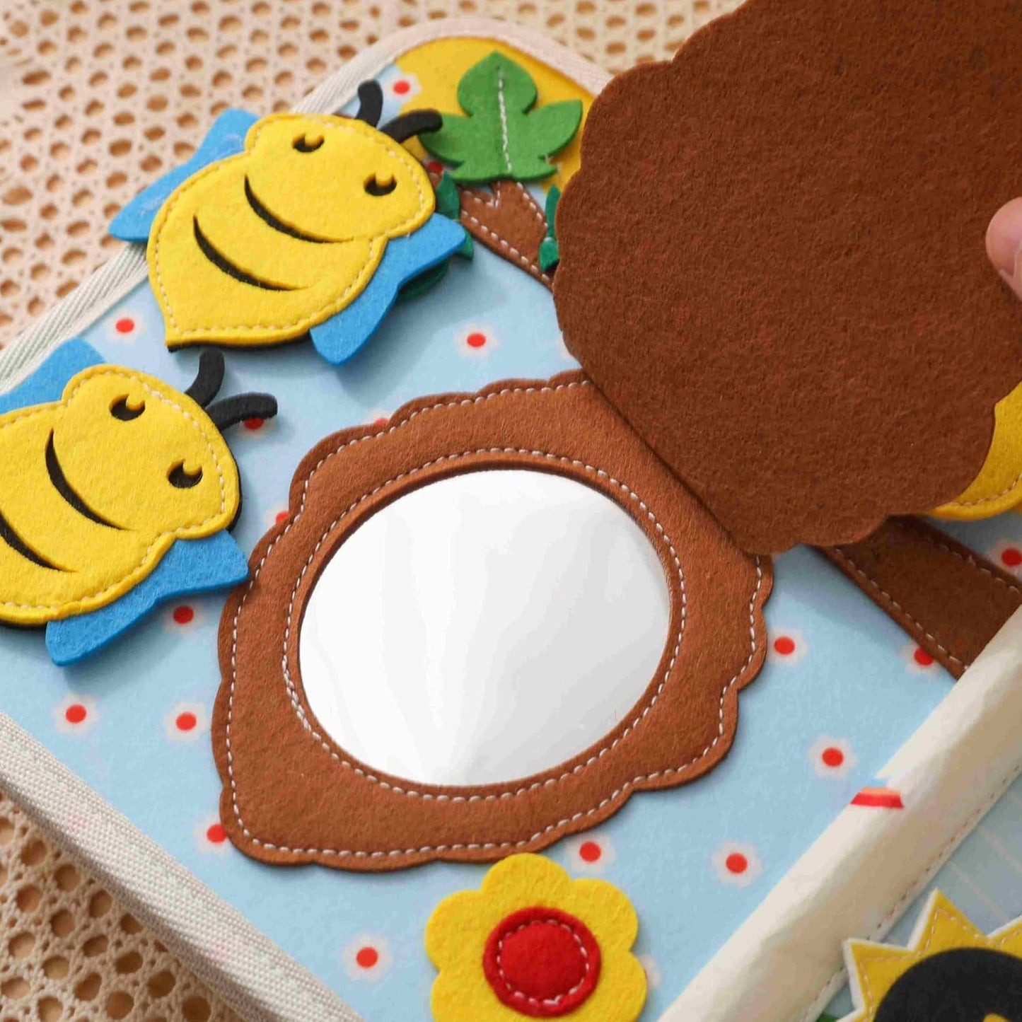 GOODMOM Busy Book for Toddlers Age 1-3 - Interactive Quiet Felt Activity Book, Travel Toys for Kids,Learning Toys, Fine Motor Skills, Color Shape Recognition,