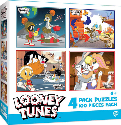 MasterPieces Puzzle Set - 4-Pack 24 Piece Jigsaw Puzzle for Kids - Sesame Street 4-Pack - 8"x10"