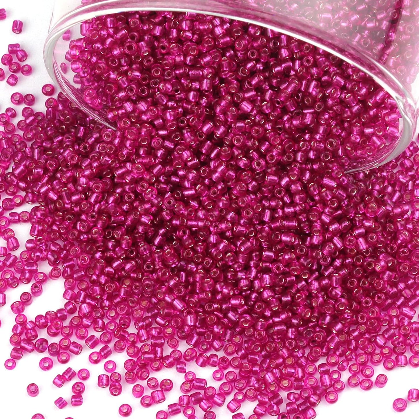 10100 Pcs Size 11/0 Glass Seed Beads, 2 mm Dark Green Small Mini Spacer Loose Pony Beads for Jewelry Making and DIY Crafts - Colors A
