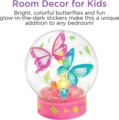 Creativity for Kids Butterfly Fairy Lights Kit | Create a Glowing Fairy Night Light with Butterflies & Sparkle | Relaxing DIY Craft & Imaginative Room Décor for Kids Everywhere (Ages 7+)