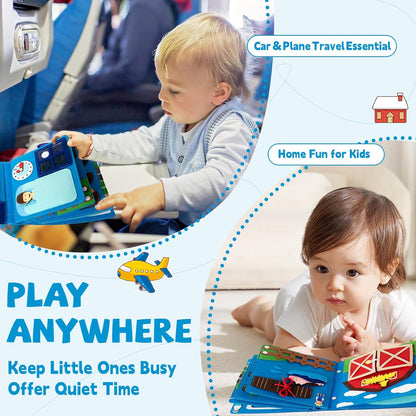 Daily Life of Girls Busy Book for Toddlers,Montessori Busy Books,Preschool Felt Busy Quiet Book Learning Life Skills,House Pretend Play Dress UP Game,Montessori Toys for 3 4 5 Years Autism Sensory