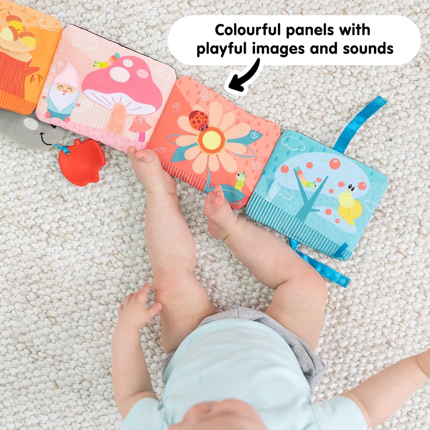 Lamaze Fun with Colors Soft Baby Book - High Contrast Baby Book with Crinkly Cloth Pages - Sensory Books for Babies Ages 6 Months and Up