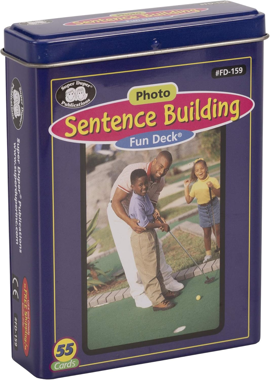 Super Duper Publications | Photo Sentence Building Fun Deck | Grammar and Early Reading Skills Flash Cards | Educational Learning Materials for Children