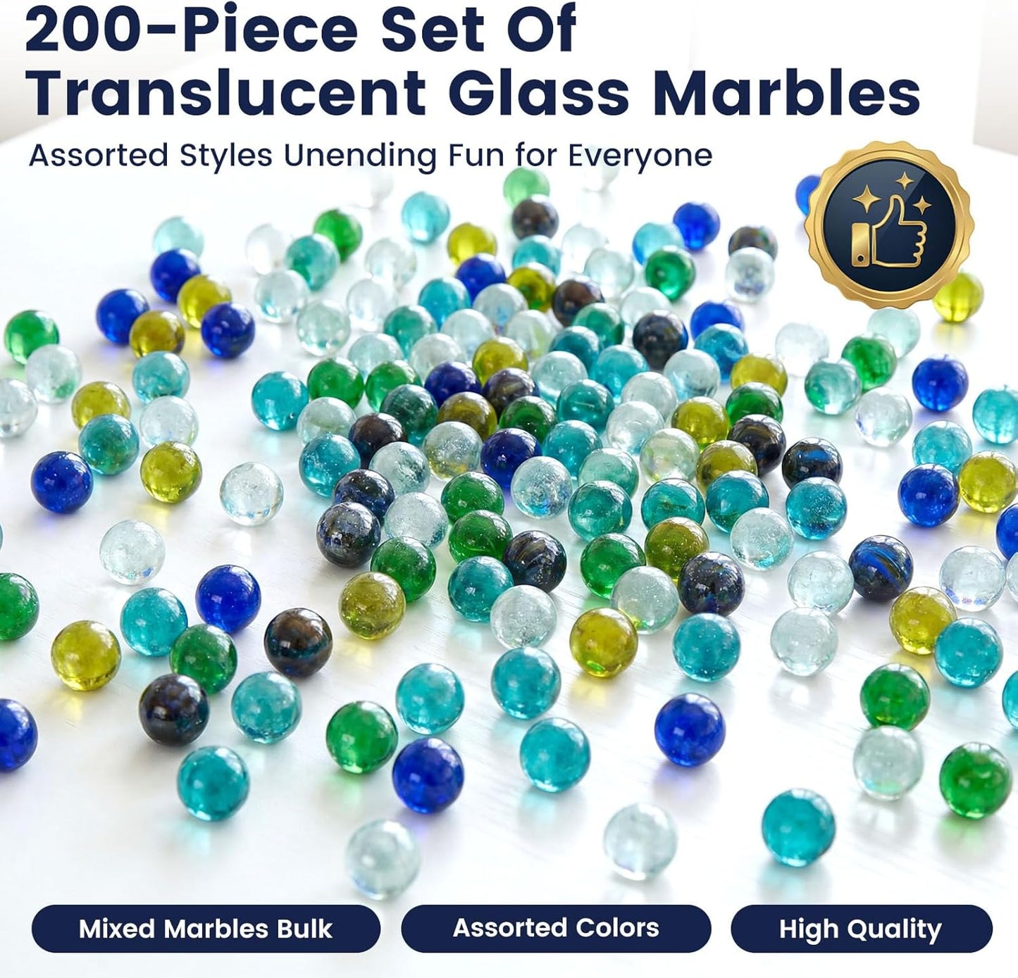 POPLAY 61PCS Marbles Games for Kids, with Gift Box for Marbles Run Games, Classroom Crafts Supplies Kit