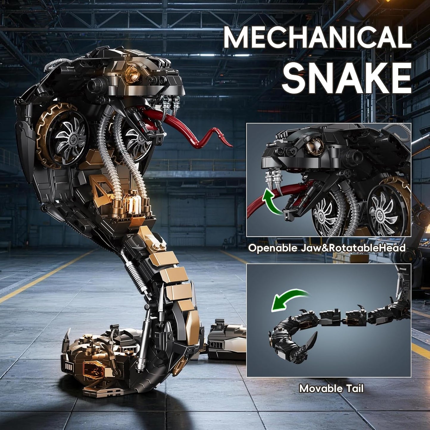 Mechanical Seahorse Building Set Steampunk Ocean Animal Model Kit Articulated Sea Creature Construction Toy Gift for Marine Life Enthusiasts for Adults Teens 1003 Pieces