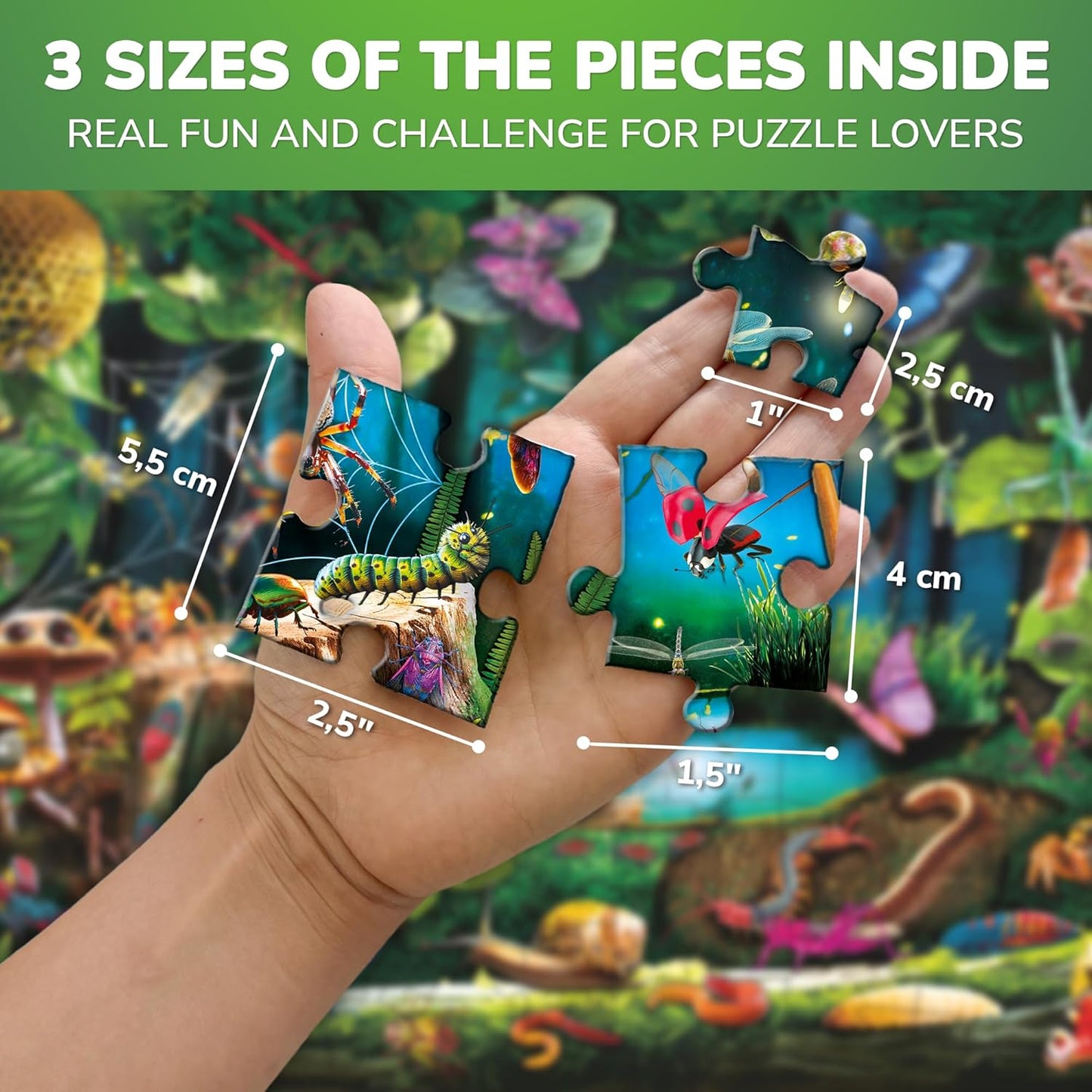 QUOKKA 100 Piece Puzzles for Kids Ages 4-6 – Floor Kids Puzzles Ages 6-8 Year Old – Toy for Learning Forest Animals for 8-10 yo – Jigsaw Toddler Game for Boy and Girl 3-5