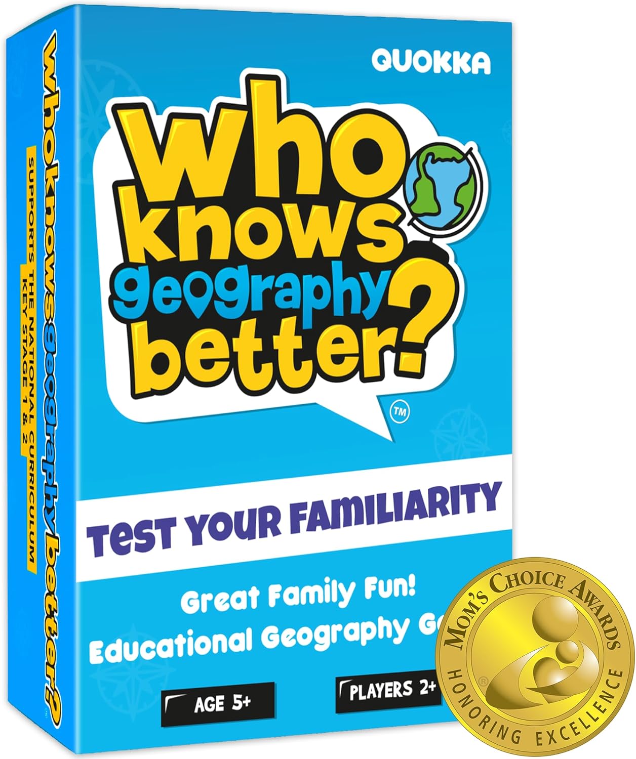 QUOKKA Board Games for Kids 8-12 and Family - Set of 4 Who Knows It Better? - 2000+ Questions Across Biology, Culture, STEM and Math - Educational Trivia Cards for Learning and Game Night