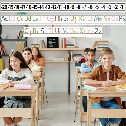 32Pcs A to Z Alphabet and -20-100 Number Cards Boho Bulletin Board Under The Sea Ocean Summer Sunflower Bee Theme Classroom Decorations Math Posters for Wall School Teacher Supplies (Sea Number)