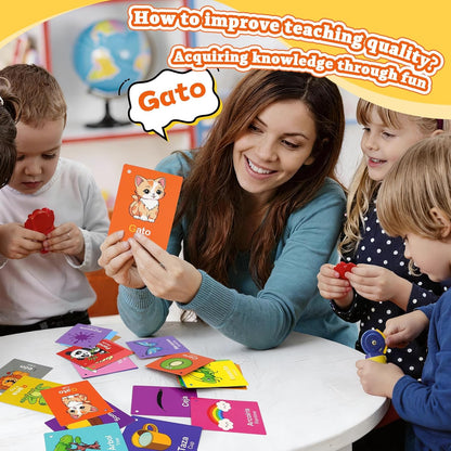 Toddler Learning Flash Cards, 60 PCS Double Sides Flashcards for Alphabets, Numbers, Colors, Shapes, Sight Words, Baby Cognitive Flashcards for Kids, Preschool Kindergarten Learning Activities