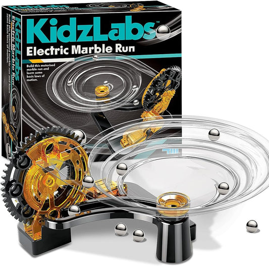 4M Electric Marble Run - Educational Motorized Marble Track Kit for Kids Ages 5+ - Explore Laws of Motion with Fun and Interactive Play