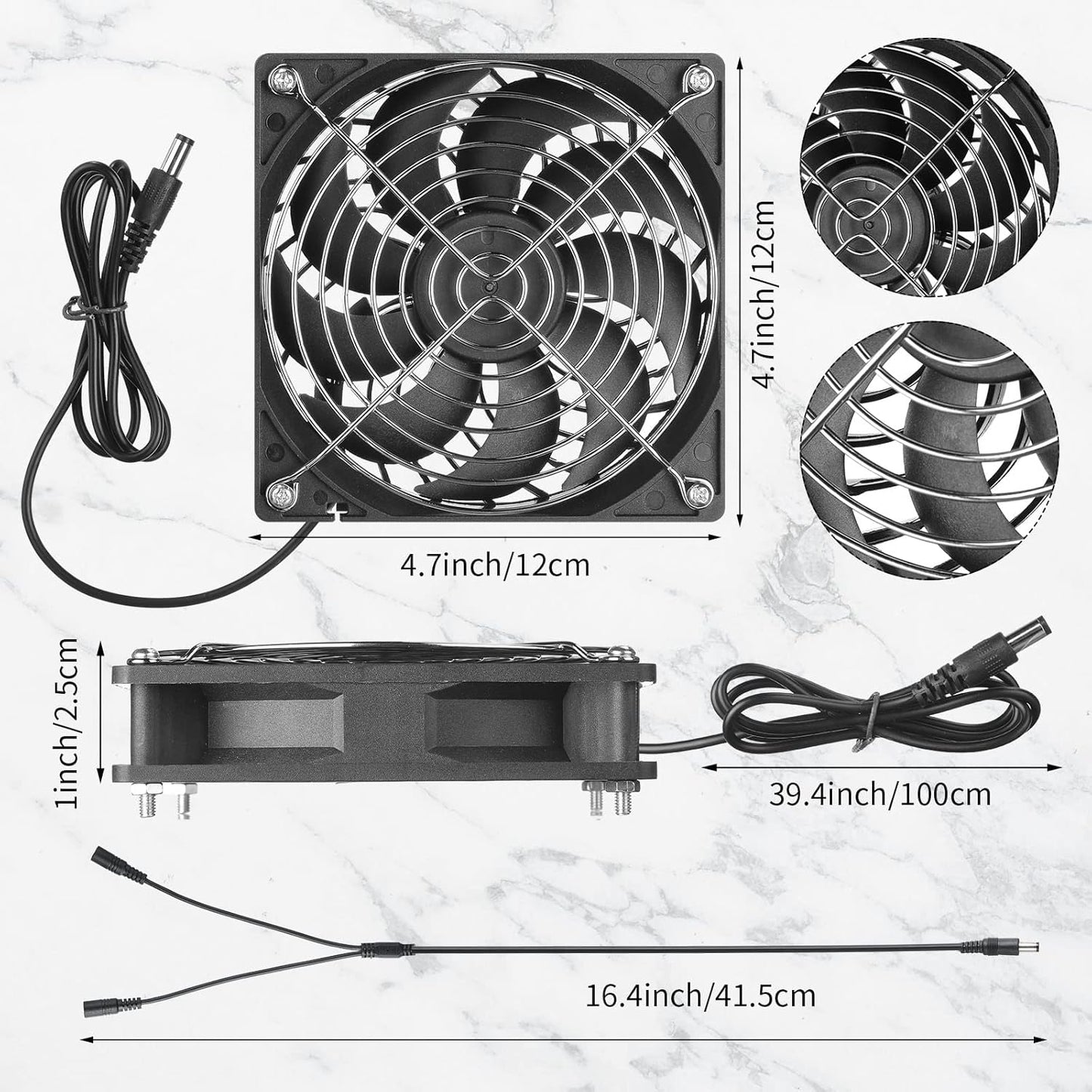 Riakrum Solar Powered Fan Solar Panel Dual Fans Kit 10w 12v Exhaust Fan Outdoor Waterproof for Greenhouse Chicken Coop Pet House Sheds Window(2 Set)