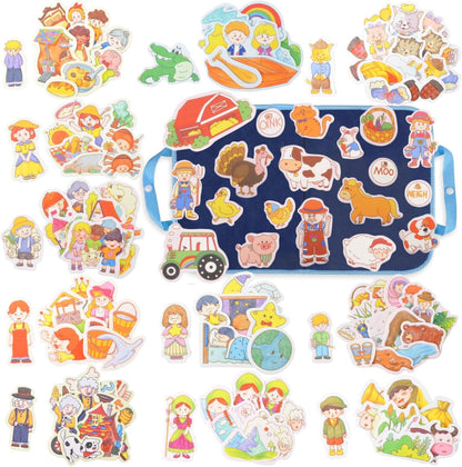 CHEFAN 12 Pack Felt Board Bible Stories Pieces,Flannel Board Stories for Preschool Activities Included a Felt Bag