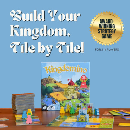 Strategy Board Game Extension for Kids, Teens and Family, Tabletop Game Nights, Ages 8 & Up, 2 to 5 Players, Kingdomino Age of Giants Expansion by Blue Orange Games