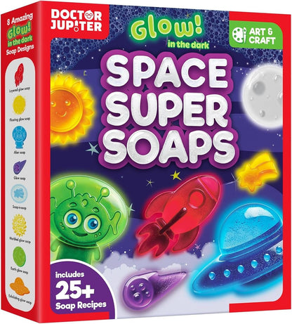 Doctor Jupiter Glam Science, DIY Makeup Craft Kit for Girls Ages 6+ | 50+ Beauty Recipes - Make Your Own Makeup, Perfume, Lip Gloss, Bath Bomb| Birthday Gift Ideas for 6-7-8-9-10-11-12 Year Olds