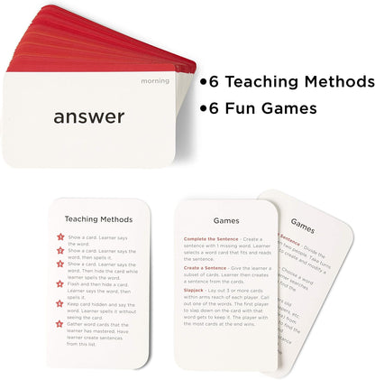 Award-Winning Phonics & Vocabulary Flash Cards (1000+ Words w/Prefixes, Suffixes & CVC) incl. Games & Visual Aids for Ages 4-8, Pre-K to 3rd Grade
