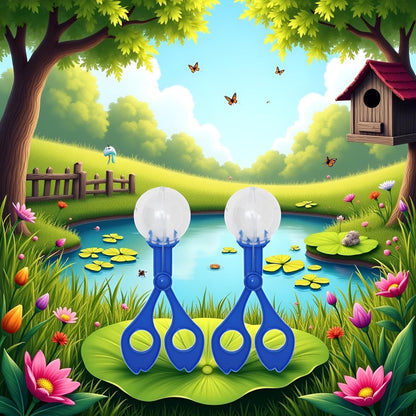 2-Pack Nature Exploration Tools - Ergonomic Scoopers and Clamps for Field Research and Outdoor Activities, Durable Plastic Design with Non-Slip Grip