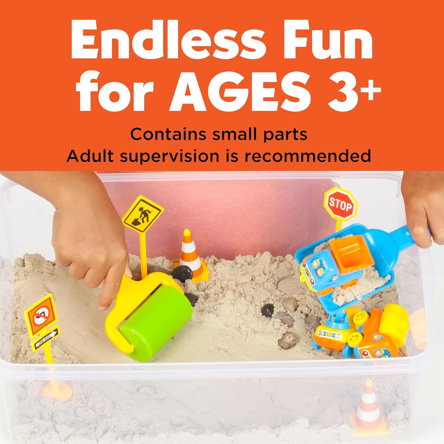 Creativity for Kids Sensory Bin: Dinosaur Dig - Toddler Sensory Toys, Sensory Bin Filler and Toddler Activities for Boys and Girls, Dinosaur Toys for Kids Ages 3-5+