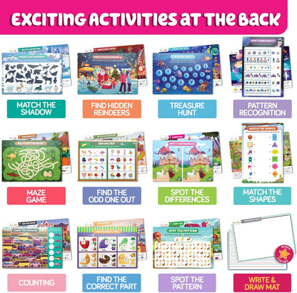 Search and Find for Kids & Toddlers - Preschool Learning Activity Book, Art and Craft Supplies, Seek Find Games, Birthday Gifts for Girls & Boys, Educational Toys for Ages 3, 4, 5, 6 Year Old