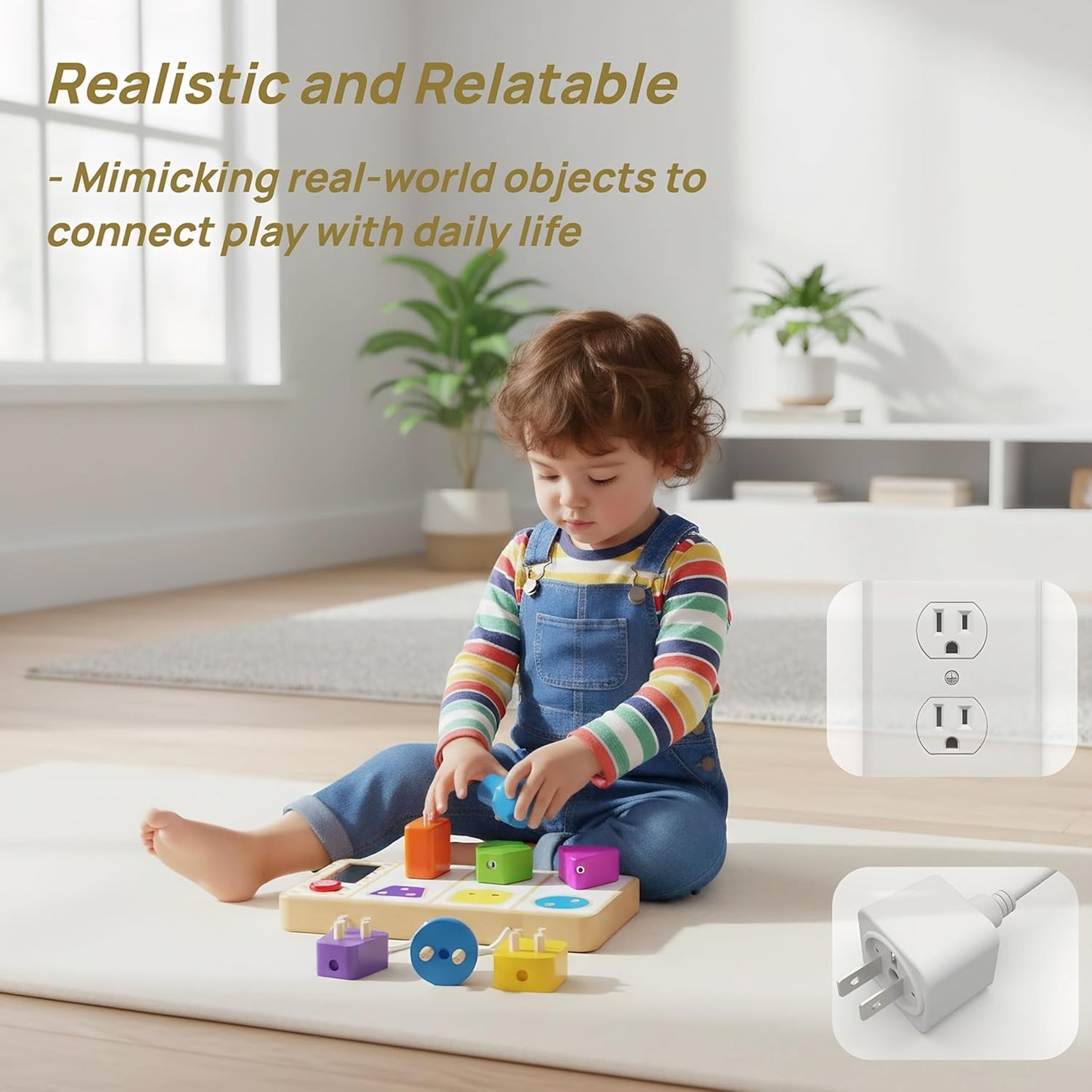 Montessori Toys for 1 Year Old, Baby Busy Board for Travel, Toddler Gifts