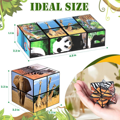 Star Cube Magic Cube Set, 2 in 1 Yoshimoto Cube for Kids and Adults, Toy for Boys and Girls Ages 8-12