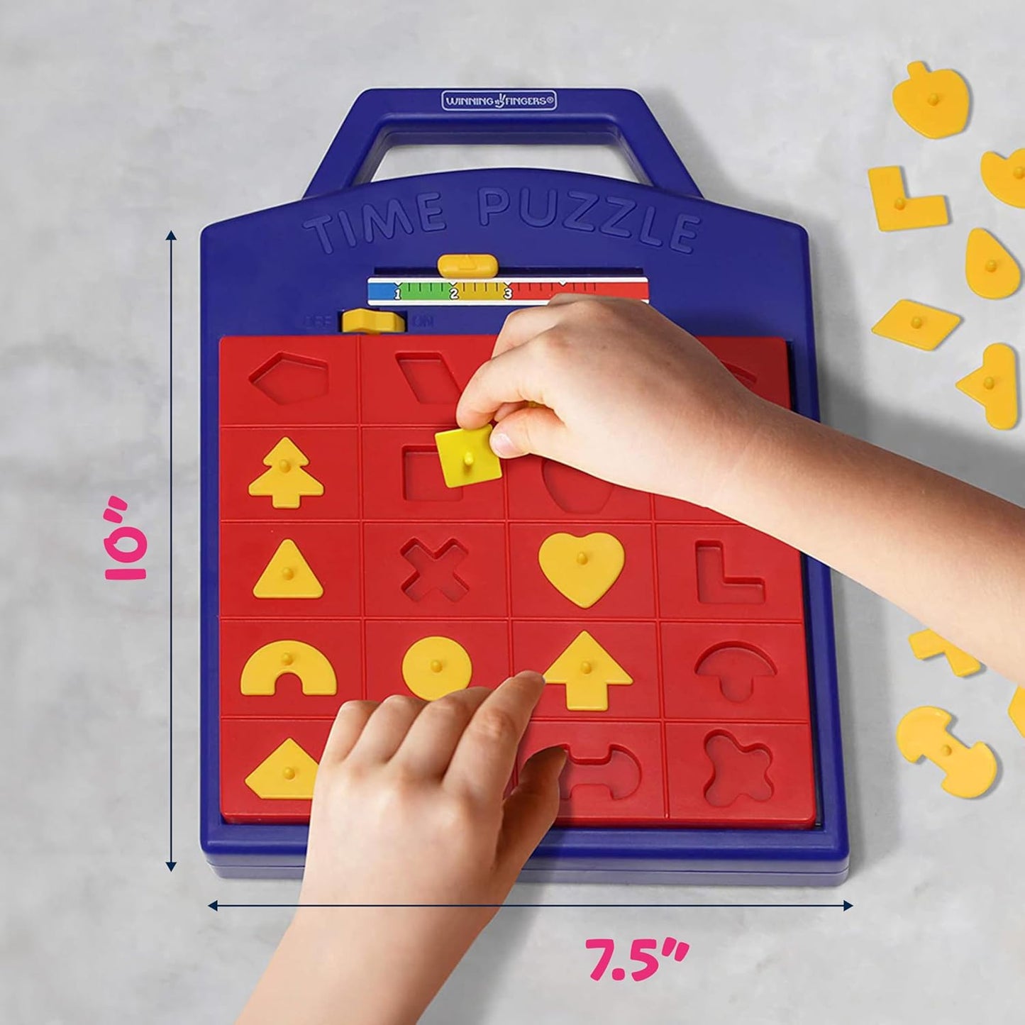 Winning Fingers Pop Up Board Game 2-Player | Preschool Game with Alphabet Puzzle Pieces | Educational Learning Toy for Toddler and Kids Ages 3+