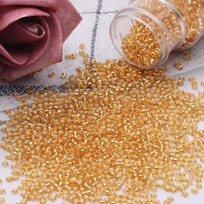 10100 Pcs Size 11/0 Glass Seed Beads, 2 mm Dark Green Small Mini Spacer Loose Pony Beads for Jewelry Making and DIY Crafts - Colors A