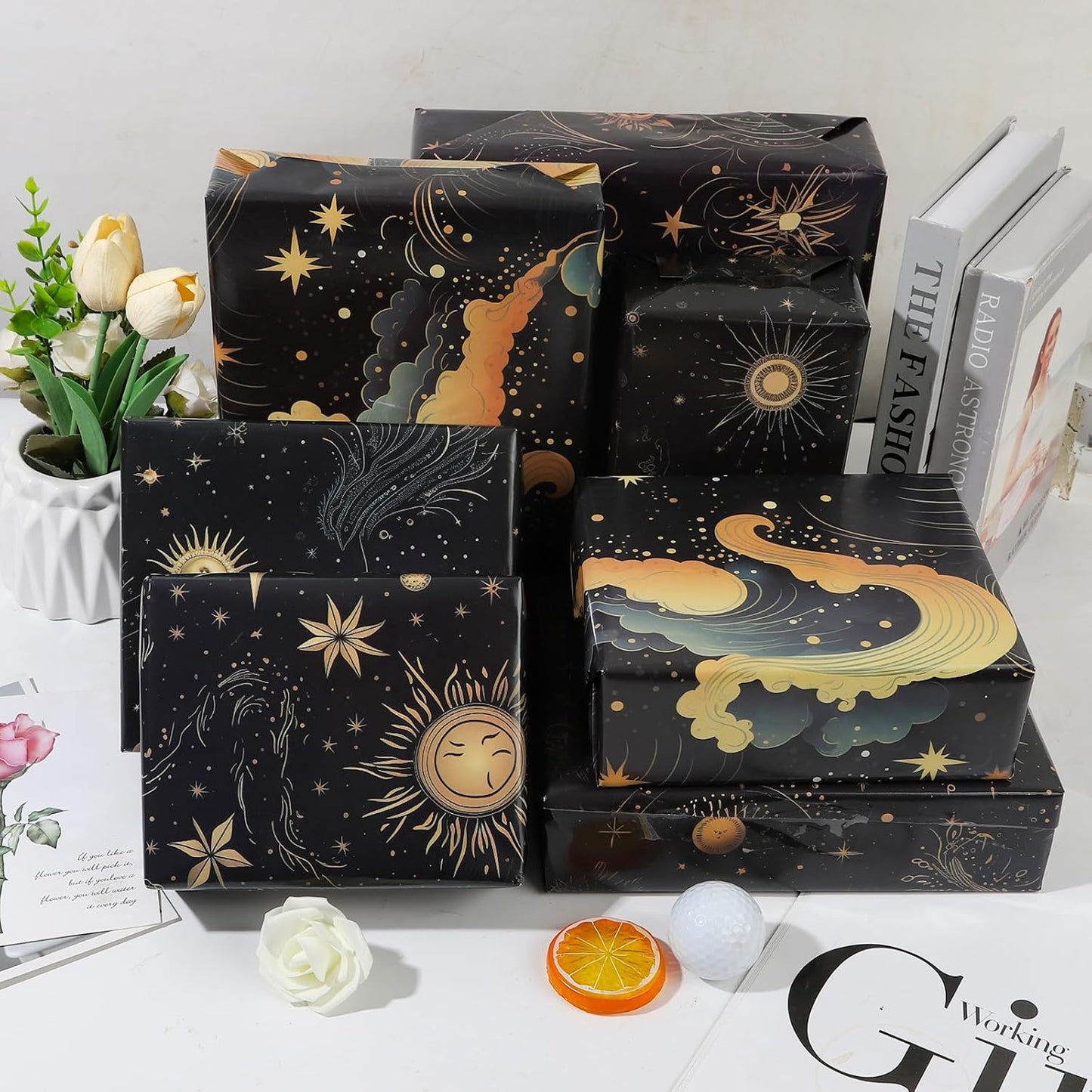Dtiafu Reversible Building Blocks Wrapping paper Roll for Kids Boys Girls - Boys Birthday Bricks Design Gift Wrap Sheets for Baby Shower Party Craft Supplies(Total 28.5sq.ft)