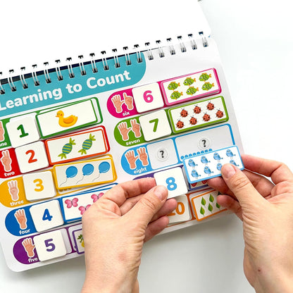 QUOKKA Montessori Busy Book for Toddlers 1-3 - Pre K Kids Learning Activities for Homeschooling - My Preschool Busy Book for Ages 3-5 - 15 Kids Educational Activities 2-4 Years